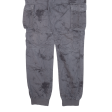 CHAPTER Cargo Bleached Boys Trousers Grey Slim Tapered W30 L30 Online Hot Sale