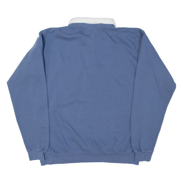 CARE Mens Sweatshirt Blue Collared 2XL Cheap