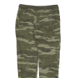 CHAPTER Camo Girls Trousers Green Regular Tapered W29 L27 Online Sale