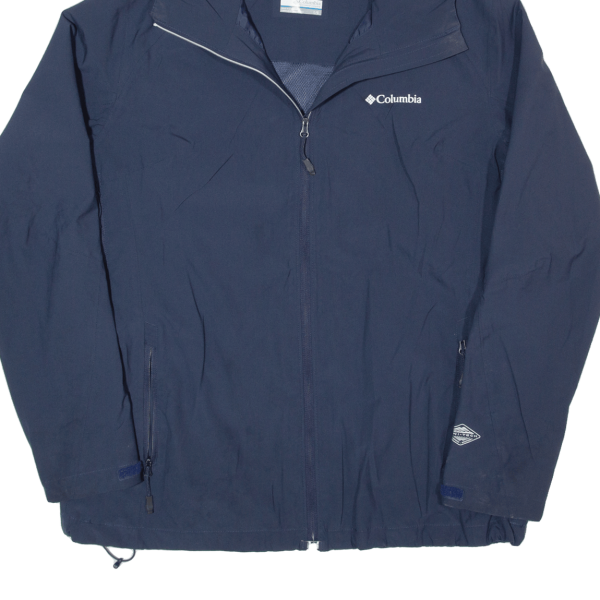 COLUMBIA Womens Shell Jacket Blue Hooded L Online now