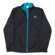 ADIDAS Womens Track Jacket Black UK 18 Supply