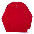 CHAPS RALPH LAUREN Mens T-Shirt Red Long Sleeve L Online