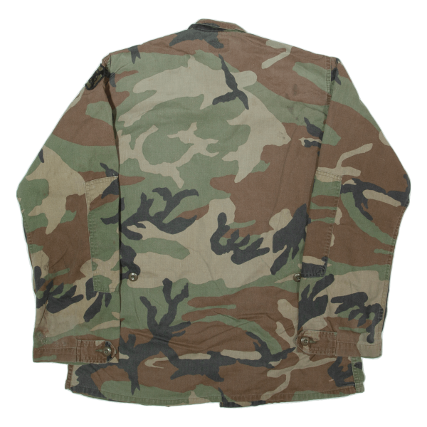 Army Woodland Combat Mens Military Jacket Green Camouflage S on Sale