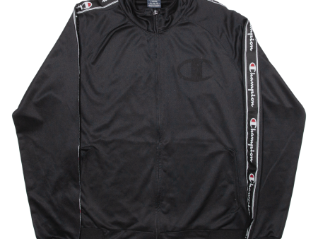 CHAMPION Mens Track Jacket Black L on Sale