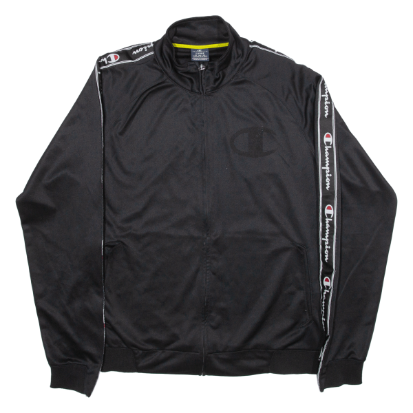 CHAMPION Mens Track Jacket Black L on Sale