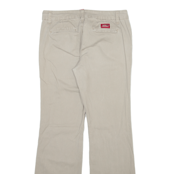 DICKIES Workwear Womens Trousers Beige Slim Bootcut W30 L29 Discount