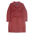 BALLY Womens Overcoat Coat Red Wool M Online