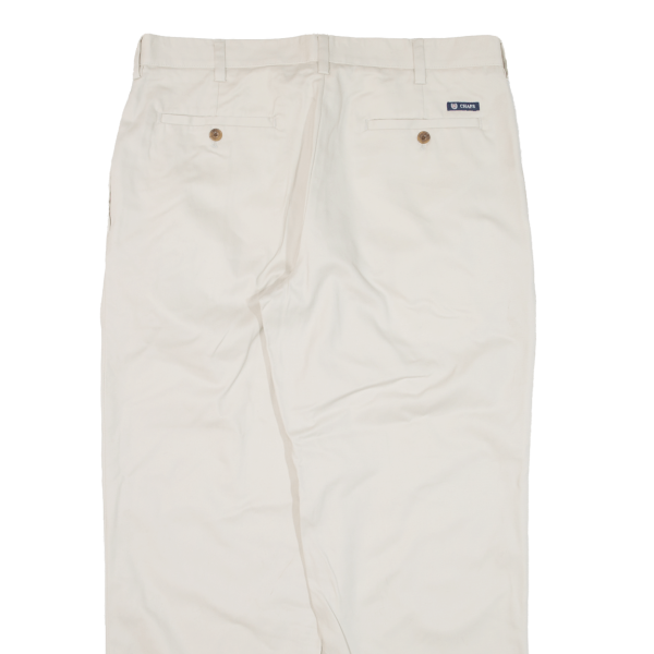 CHAPS Mens Trousers Beige Relaxed Straight W36 L29 Discount