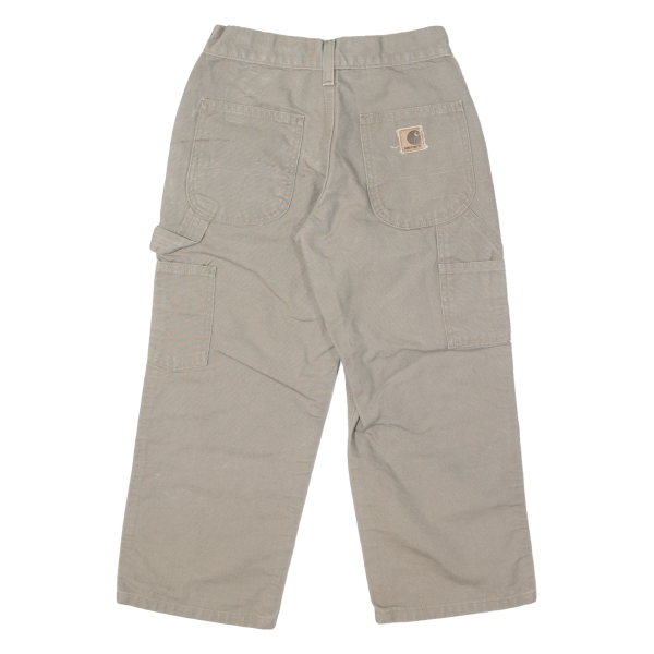 CARHARTT Boys Jeans Beige Regular Straight W24 L20 Supply