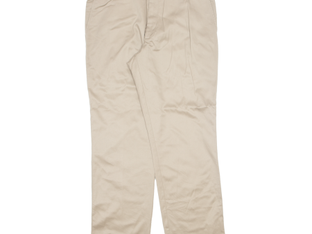 DOCKERS D2 Khaki Mens Trousers Beige Classic Straight W36 L32 Discount