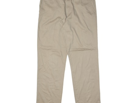 DOCKERS Mens Trousers Beige Classic Straight W36 L34 Hot on Sale