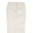 Cargo Womens Trousers Cream Regular Tapered W30 L27 Cheap