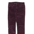 CALVIN KLEIN JEANS Ultimate Womens Corduroy Trousers Maroon Slim Skinny W28 L30 on Sale