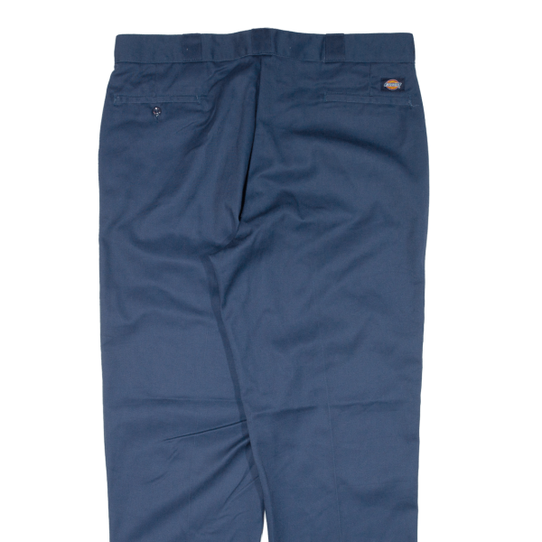 DICKIES Workwear Mens Trousers Blue Regular Straight W40 L32 Sale