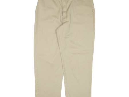 DICKIES Workwear Mens Trousers Beige Regular Straight W38 L29 Sale