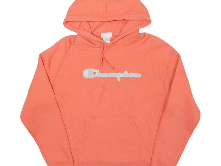 CHAMPION REVERSE WEAVE Womens Orange Hoodie M Sale