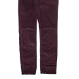 CALVIN KLEIN JEANS Ultimate Womens Corduroy Trousers Maroon Slim Skinny W28 L30 on Sale