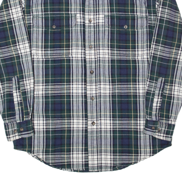 EDDIE BAUER Mens Shirt Green Check Long Sleeve S Online Hot Sale