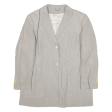 CERRUTI Womens Blazer Jacket Grey Wool L on Sale