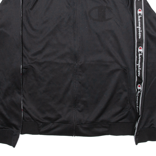 CHAMPION Mens Track Jacket Black L on Sale