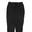 Cargo Womens Trousers Black Regular Tapered W27 L28 Discount