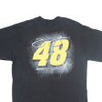 CHASE AUTHENTICS Jimmie Johnson Mens Biker T-Shirt Black USA L Online now