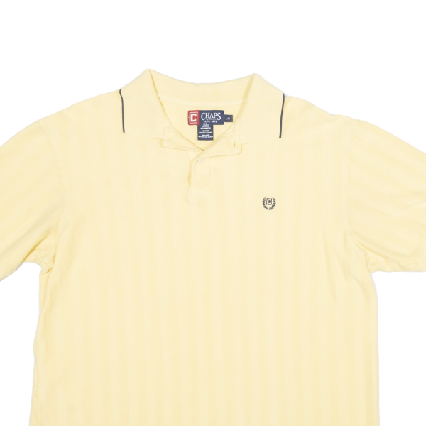 CHAPS Mens Polo Shirt Yellow L Supply