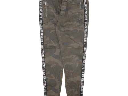 BLACK SQUAD Camo Womens Trousers Green Slim Skinny W30 L27 Hot on Sale