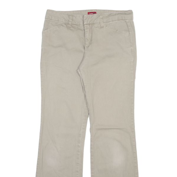 DICKIES Workwear Womens Trousers Beige Slim Bootcut W30 L29 Discount