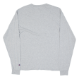 CHAMPION Mens T-Shirt Grey Long Sleeve M For Sale