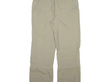 COLUMBIA Outdoor Detachable Leg Mens Trousers Beige Regular Straight W32 L29 Supply