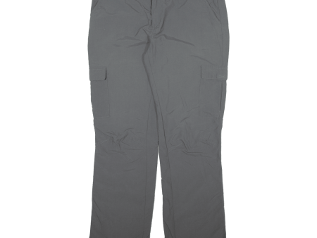 COLUMBIA Outdoor Womens Trousers Grey Relaxed Straight Nylon W34 L31 Cheap