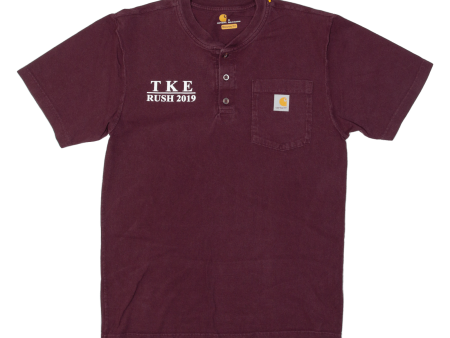 CARHARTT Mens T-Shirt Maroon S Discount