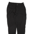 Cargo Womens Trousers Black Regular Tapered W27 L28 Discount