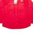 BIG BILL Mens Plain Shirt Red Long Sleeve XL on Sale