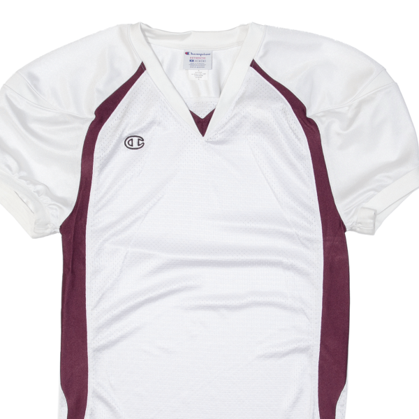 CHAMPION Mens Jersey White V-Neck M Sale