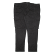 C&A Cargo Mens Trousers Black Regular Tapered W43 L31 Discount