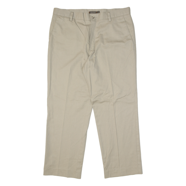 DOCKERS D2 Mens Trousers Beige Regular Straight W34 L29 Online Hot Sale