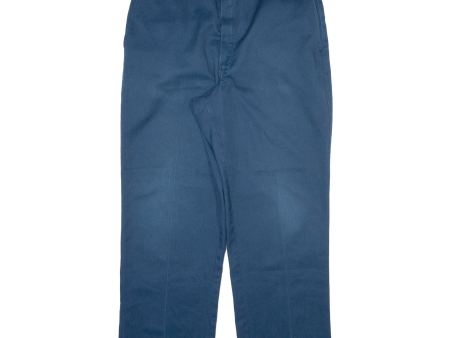 DICKIES Workwear Mens Trousers Blue Regular Straight W36 L28 Online Hot Sale