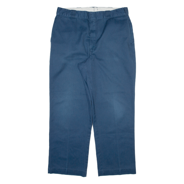 DICKIES Workwear Mens Trousers Blue Regular Straight W36 L28 Online Hot Sale