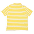 CHAPS Mens Polo Shirt Yellow Striped XL For Sale