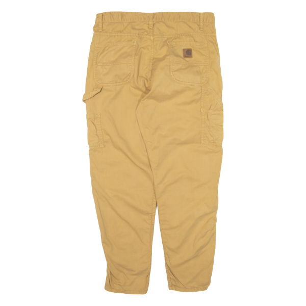 CARHARTT Endeavor Pant Carpenter Workwear Womens Trousers Beige Tapered W32 L26 Online now