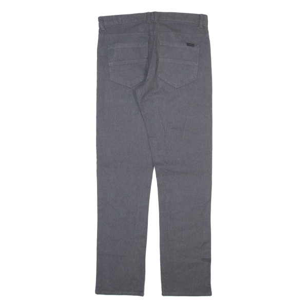 CALVIN KLEIN Mens Trousers Grey Slim Straight W30 L32 on Sale