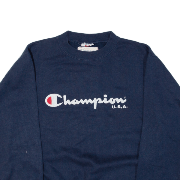 CHAMPION USA Mens Sweatshirt Blue S Online now