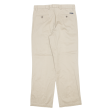 DOCKERS D2 Khaki Mens Trousers Beige Classic Straight W33 L30 For Discount