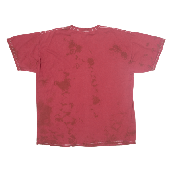 DISNEY Minnie Mouse Womens Tie Dye T-Shirt Red XL For Cheap