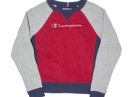 CHAMPION Sweatshirt Red Mens S Online Hot Sale