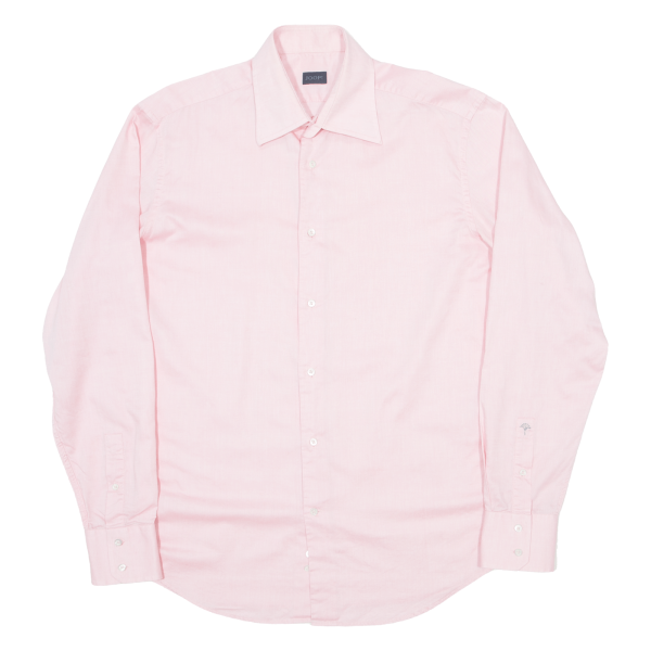 JOOP! Mens Formal Shirt Pink Long Sleeve L Fashion