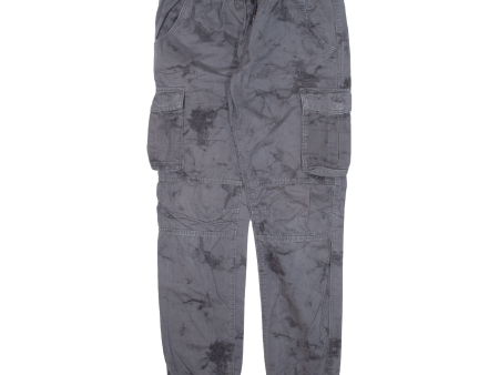 CHAPTER Cargo Bleached Boys Trousers Grey Slim Tapered W30 L30 Online Hot Sale