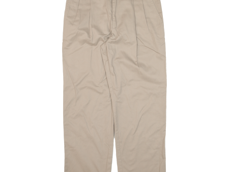 DOCKERS D3 Mens Trousers Beige Classic Straight W32 L30 Online now